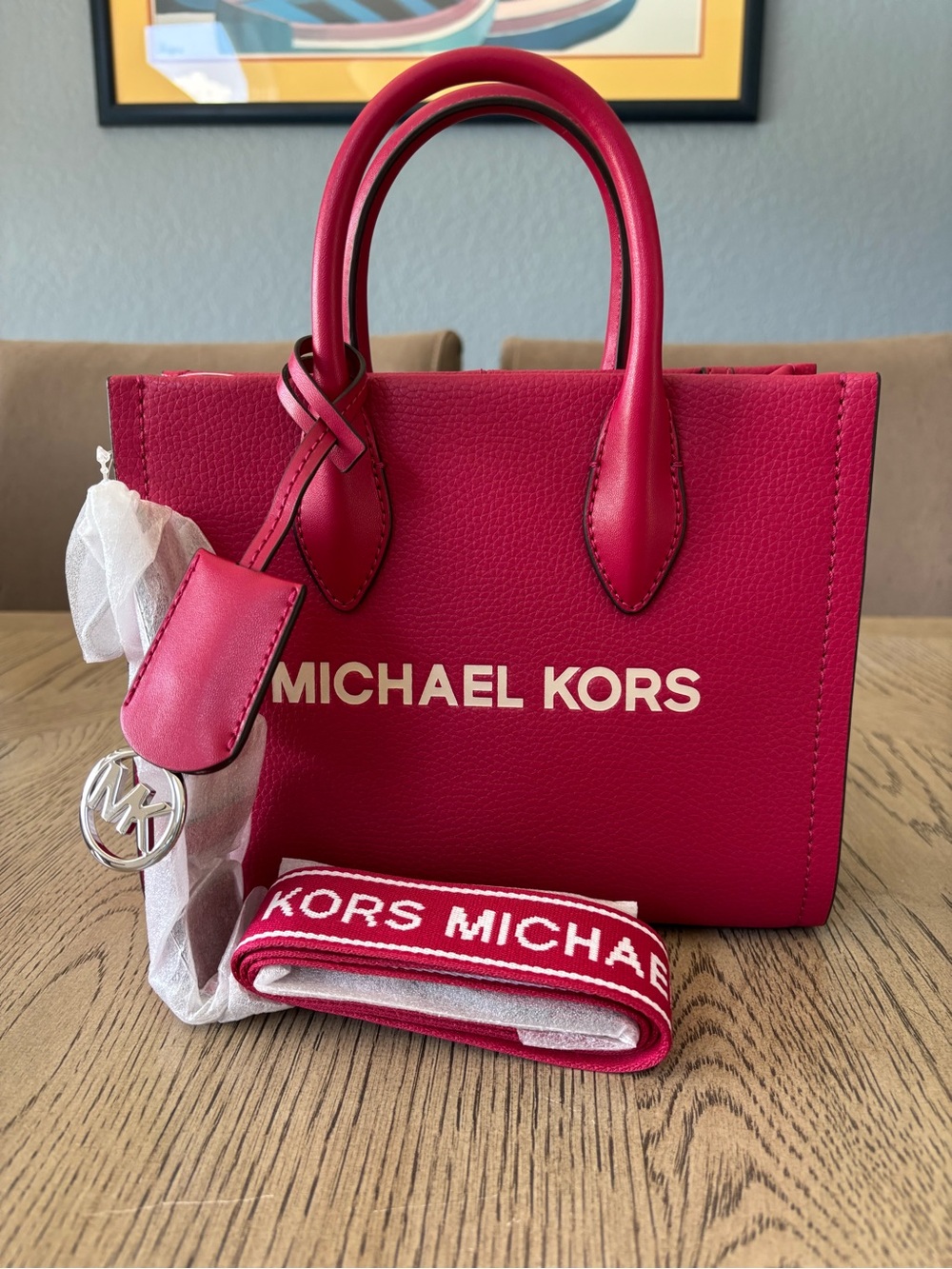 Michael Kors Mirella Small Shopper Tote Pink Crossbody NWT